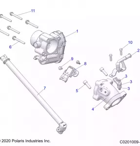 ENGINE, THROTTLE BODY and Топливная система RAIL - A21SEE57K2 (C0201009-1)