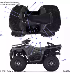 BODY, Наклейки - A21SES57C9/CK/FK (900294-01)