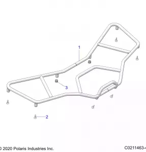 BODY, FRONT RACK, UTILITY - A21SEF57C1/F1 (C0211463-4)
