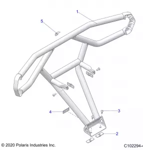 BODY, REAR BUMPER, TRAIL - A21SHD57A9 (C102294-4)