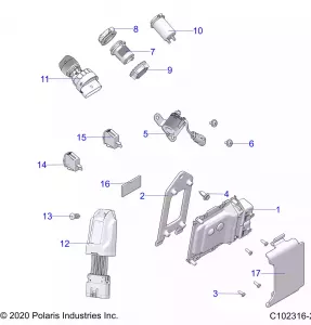 ELECTRICAL, SWITCHES, SENSORS and ECM - A21SEE57F1/F57C1/F1/S57C1/C2/C5/C9/CK/F1/F2/FK (C102316-2)