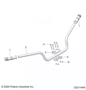 STEERING, HANDLEBAR - A21SEE57F1/F57C1/F1/S57C1/C2/C5/C9/CK/F1/F2/FK (C0211445-1)