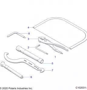 TOOLS, TOOL KIT - A21SEE57F1/F57C1/F1/S57C1/C2/C5/C9/CK/F1/F2/FK (C102031-2)