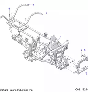 CHASSIS, Рама - A21SEA57F1/T57C1/C2/F1 (C0211225-1)
