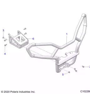 BODY, FRONT BUMPER, TRAIL - A21SHS57CU (C102288)