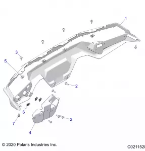 BODY, REAR BUMPER - A21SHE57FM/S57FM/CM/CU (C0211528)