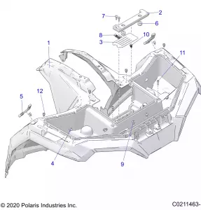 BODY, FRONT CAB - A21SEJ57A1/A3/A5/B1/B3/B5 (C0211463-1)