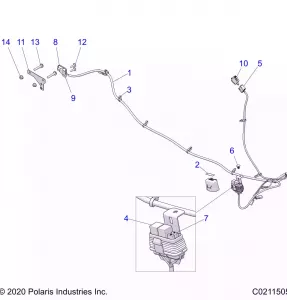 ELECTRICAL, ACCESSORY HARNESS - A21SEJ57A1/A3/A5/B1/B3/B5 (C0211505)