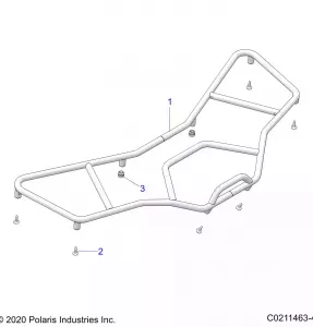 BODY, FRONT RACK - A21SEK57AG/BG (C0211463-4)