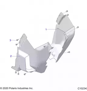 BODY, FRONT MUD GUARDS - A21SXZ85AN (C102343)