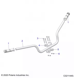 STEERING, HANDLEBAR and CONTROLS - A21SXZ85AN (C0211445-1)