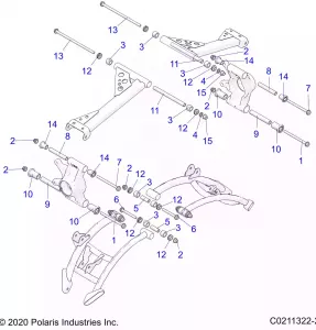 SUSPENSION, REAR CONTROL ARM MOUNTING - A21SXZ85AN (C0211322-2)