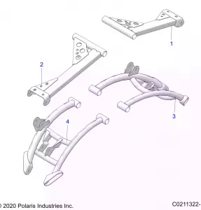 SUSPENSION, REAR CONTROL ARMS - A21SXZ85AN (C0211322-1)