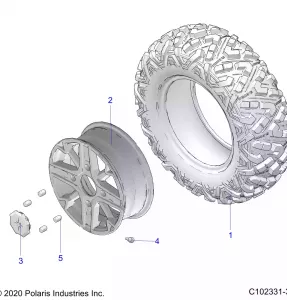 WHEELS, FRONT - A21SXZ85AN (C102331-3)