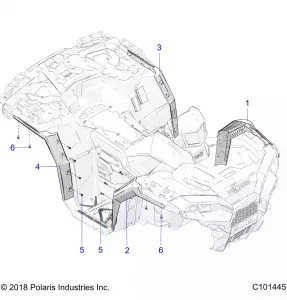 BODY, FENDER FLARES - A21SXV85A9/AF/AP/CAF (C101445)