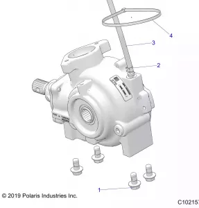 DRIVE TRAIN, GEARCASE MOUNTING, FRONT - A21SXV85A9/AF/AP/CAF (C102157)