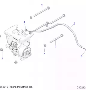DRIVE TRAIN, GEARCASE MOUNTING, REAR - A21SXV85A9/AF/AP/CAF (C102125)