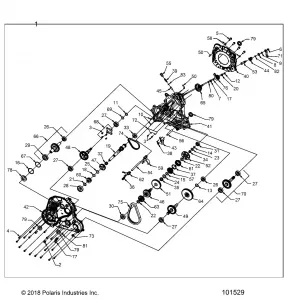 DRIVE TRAIN, MAIN GEARCASE - A21SXV85A9/AF/AP/CAF (101529)