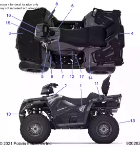 BODY, Наклейки - A21SDE57A4/B4 (900282)