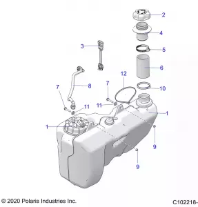 BODY, Топливная система TANK - A21SXE95AG/CAG (C102218-4)