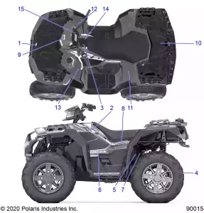 BODY, Наклейки - A21SXE95KG (900155-01)