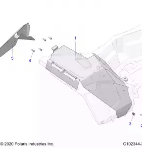 BODY, HEAT SHIELDS - A21SXE95KG (C102344-2)