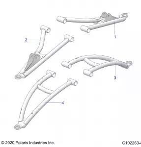 SUSPENSION, FRONT A-ARMS - A21SXE95KG (C102263-4)