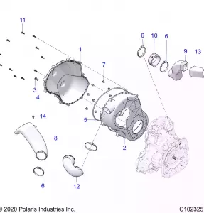 BODY, CLUTCH COVER - A21SXV95AG/CAG (C102325)