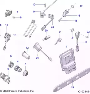 ELECTRICAL, SWITCHES, SENSORS, ECU and CONTROL MODULES - A21SXV95AG/CAG (C102345-3)