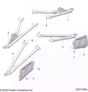 SUSPENSION, FRONT A-ARMS - A21SXV95AG/CAG (C0211384-1)