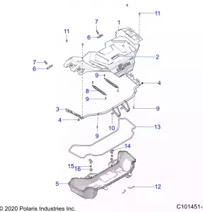 BODY, FRONT RACK - A21SXD95A9/CA9 (C101451-2)