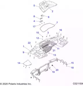 BODY, REAR RACK - A21SXD95A9/CA9 (C0211506)