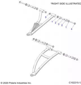 SUSPENSION, FRONT A-ARM, MOUNTING - A21SXD95A9/CA9 (C102215-12)