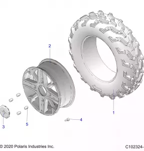 WHEELS, FRONT - A21SXD95A9/CA9 (C102324-1)