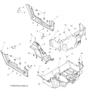 BODY, FLOOR and ROCKER PANELS - R11VM76FX (49RGRFLOOR09RZR)