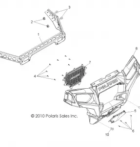 BODY, FRONT BUMPER - R11VM76FX (49RGRBUMPER11RZRS)