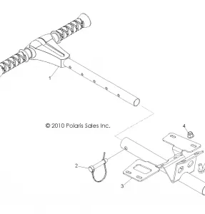 BODY, GRAB BAR, PASSENGER - R11VM76FX (49RGRGRABBAR11RZRS)