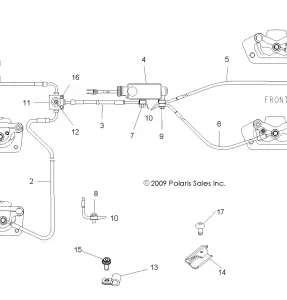 BRAKES, BRAKE LINES and MASTER CYLINDER - R11VM76FX (49RGRBRAKELINES10RZR)