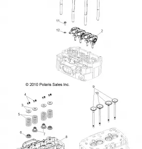 ENGINE, Головка блока цилиндров and VALVES - R11VM76FX (49RGRVALVE11RZRS)