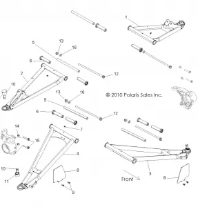 SUSPENSION, FRONT CONTROL ARMS - R11VM76FX (49RGRSUSPFRT11RZRSI)