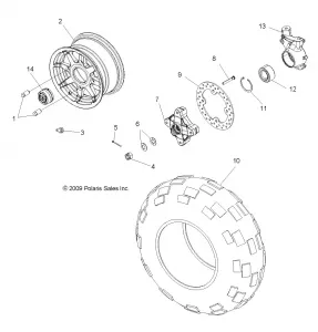 WHEELS, FRONT - R11VM76FX (49RGRWHEELFRT10RZRS)