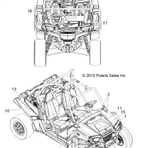 BODY, Наклейки - R11JH87AA/AD (49RGRDECAL11RZR875)