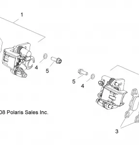 BRAKES, CALIPER, FRONT - R12VA17AA/AC (49RGRCALIPER09RZR170)