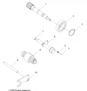 DRIVE TRAIN, DRUM SHIFT - R12VA17AA/AC (49RGRSHIFT09RZR170)