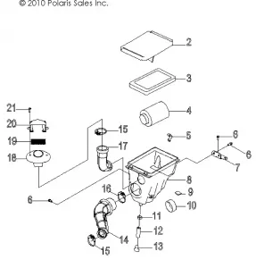 ENGINE, Впуск SYSTEM - R12VA17AA/AC (49RGRAIRBOX11RZR170)