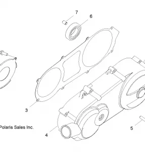 ENGINE, Картер COVER, LH - R12VA17AA/AC (49RGRCRANKCVRLH09RZR170)