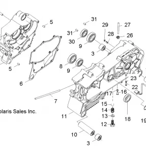 ENGINE, Картер - R12VA17AA/AC (49RGRКартер09RZR170)