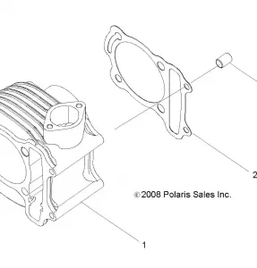 ENGINE, CYLINDER - R12VA17AA/AC (49RGRCYLINDERHD09RZR170)