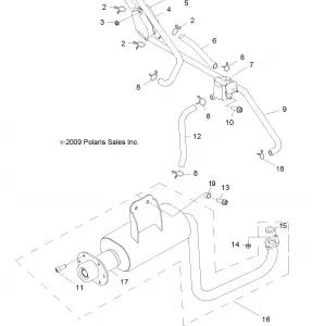 ENGINE, Выхлопная система - R12VA17AA/AC (49RGRВыхлопная система10RZR170)