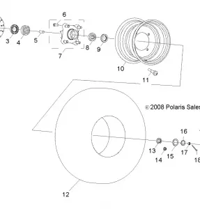 WHEELS, FRONT - R12VA17AA/AC (49RGRWHEELFRT09RZR170)